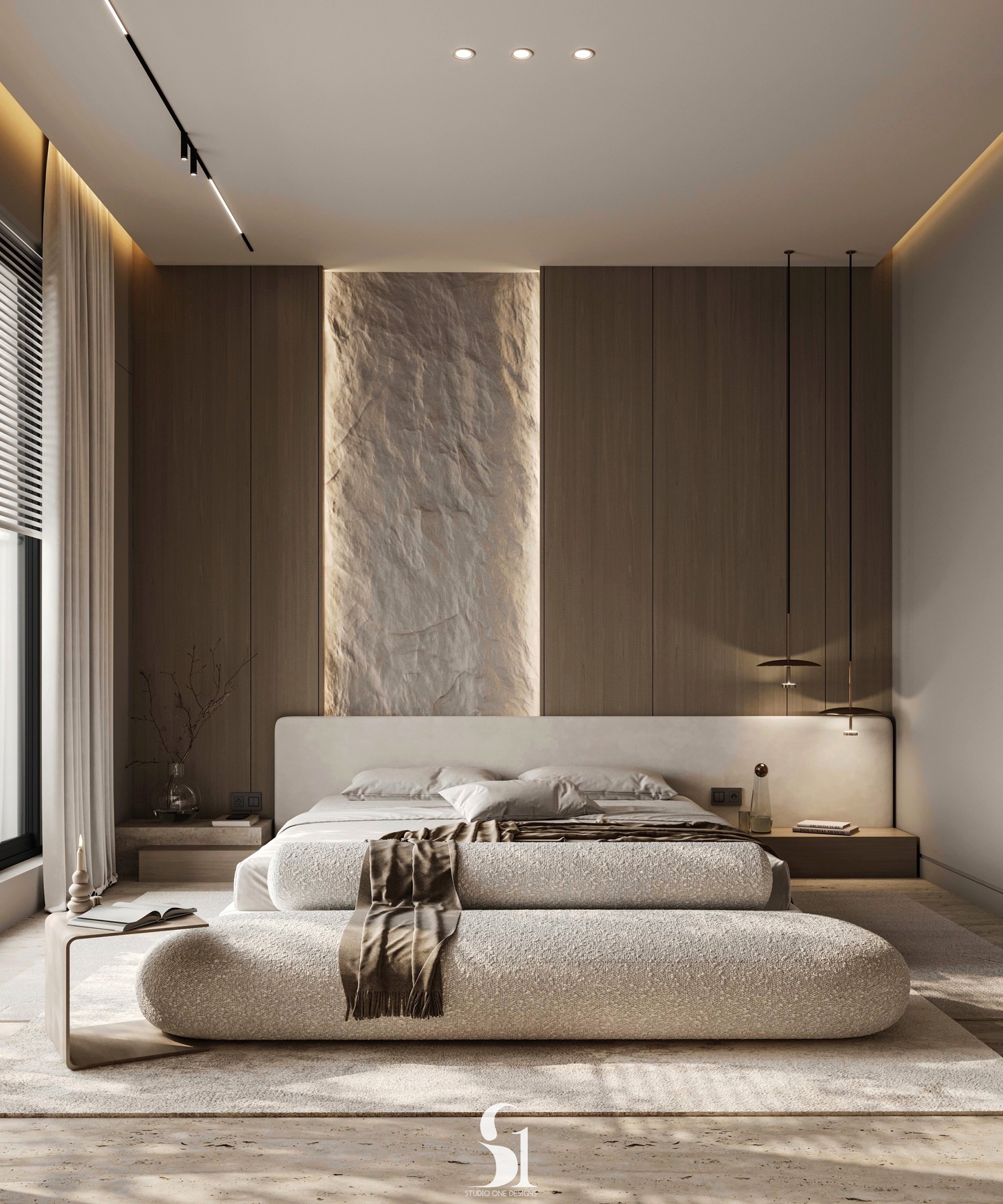 Chambre Master Silicium - panneaux mélaminés