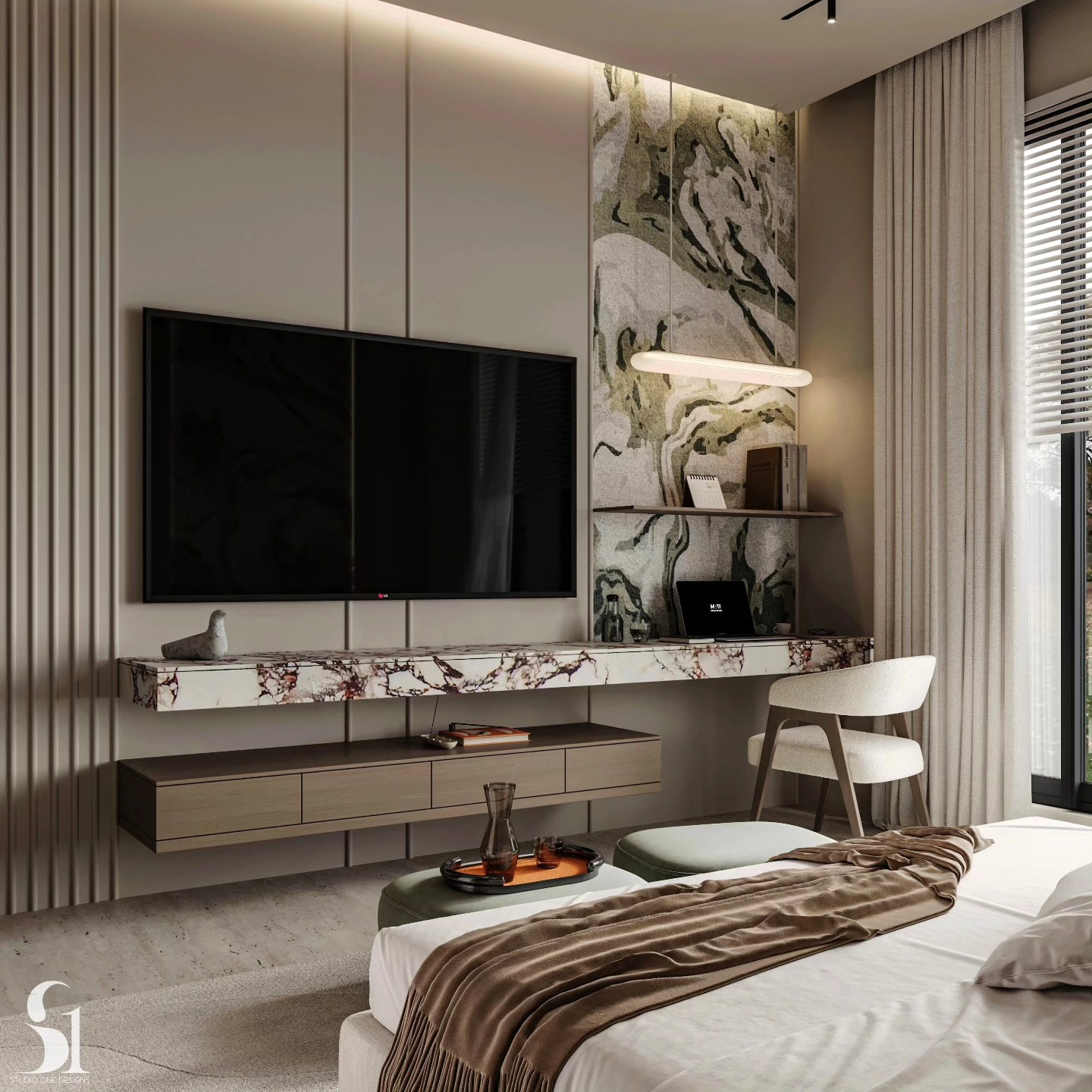 Chambre Master - panneaux mélaminés – Image 4